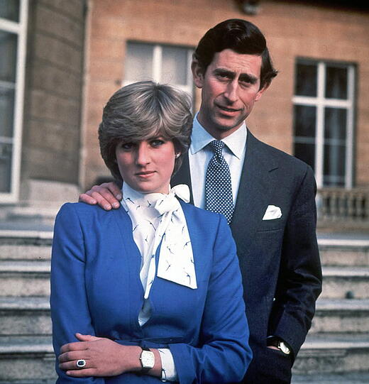 Das Verlobungsfoto von Prinz Charles und Diana