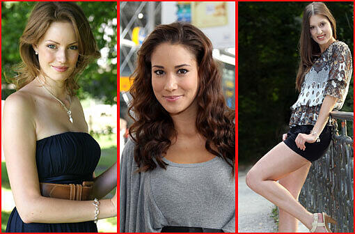Verena, Sonja und Nadia - die drei Brünetten haben es ebenfalls in die Top 30 geschafft!