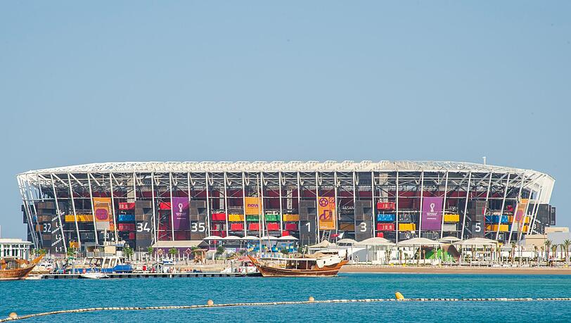 Ein Blick auf das 974-Stadion in Katar.