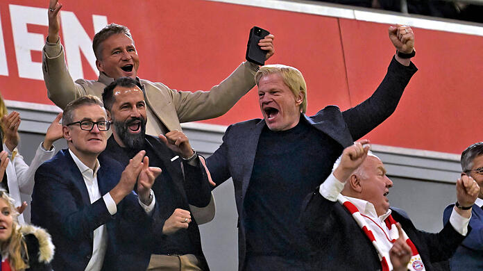 Dürfen sich einmal mehr über einen satten Geldsegen freuen: Bayerns Finanzvorstand Jan-Christian Dreesen, Sportvorstand Hasan Salihamidzic und Vorstandsboss Oliver Kahn.