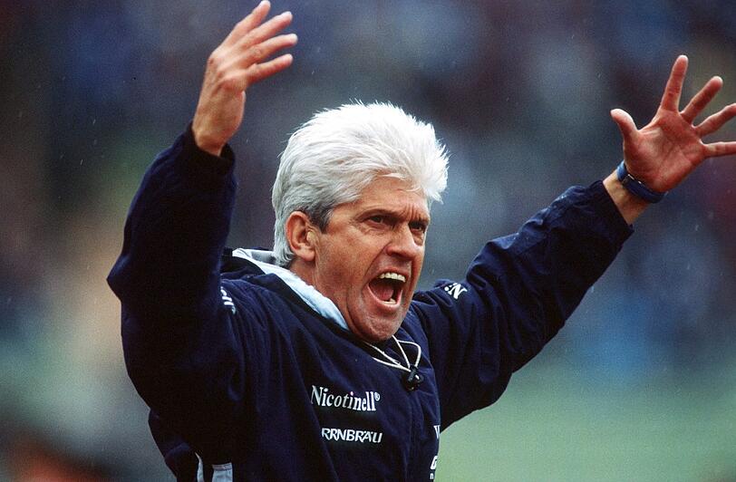 Immer Vollgas: Werner Lorant  - hier im Bild als Trainer des TSV 1860 München.