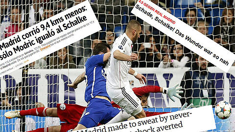 Lesen Sie hier die internationalen Pressestimmen zum Spiel Real Madrid gegen Schalke 04.