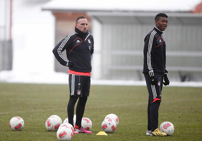 Ribéry mit Kumpel David Alaba.