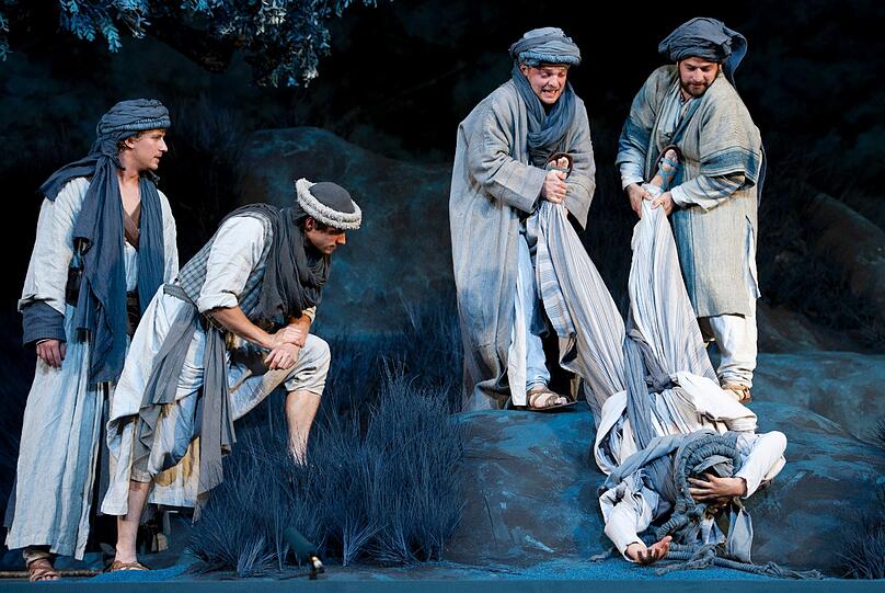 Szenen aus "Joseph und seine Brüder" in Oberammergau.