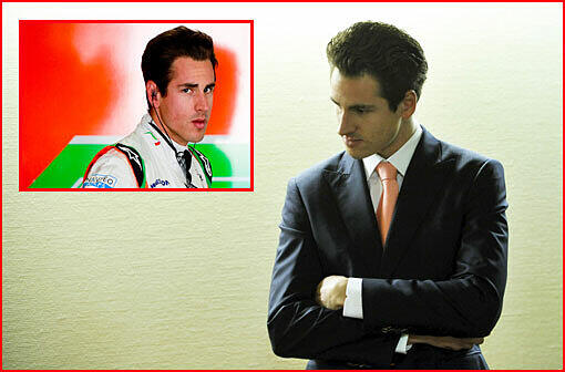 Entschuldigt sich am ersten Prozesstag in München bei Eric Lux: Formel-1-Fahrer Adrian Sutil. Im April 2011 hatte er dem Rennstall-Besitzer von Lotus/Renault in einer Disco in Schanghai mit einem Champagner-Glas am Hals verletzt.
