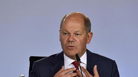 Bundesfinanzminister Olaf Scholz: "Der Wumms ist in vollem Gange.".