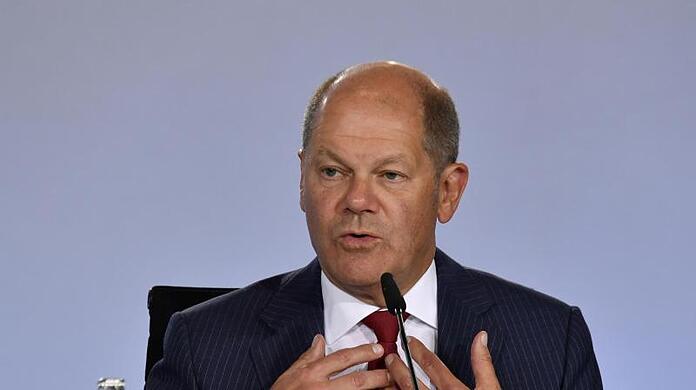 Bundesfinanzminister Olaf Scholz: "Der Wumms ist in vollem Gange.".