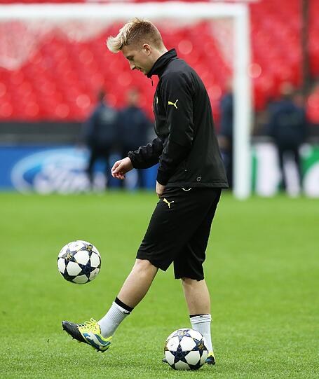Nach der PK haben auch die Spieler des BVB ihr letzes Training vor dem großen Finale absolviert. Die Bilder