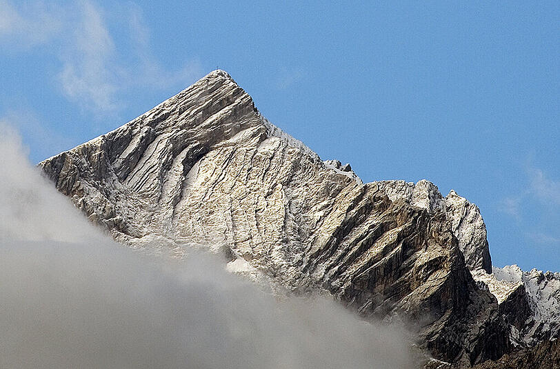 Die Alpspitze im Wettersteingebirge.