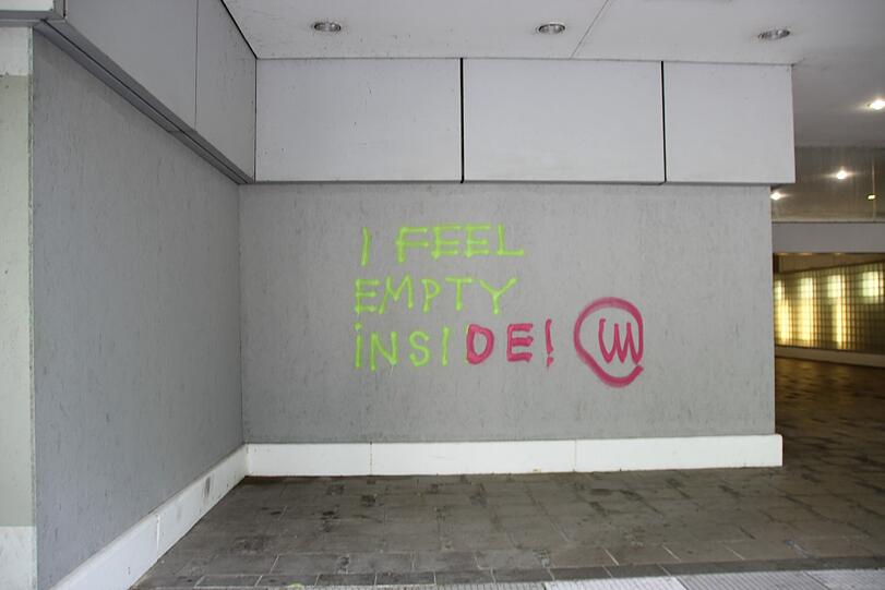 Ob sich einer der Sprayer leer fühlt, oder ein Nachahmer an die Wand gewagt hat, ist nicht bekannt.
