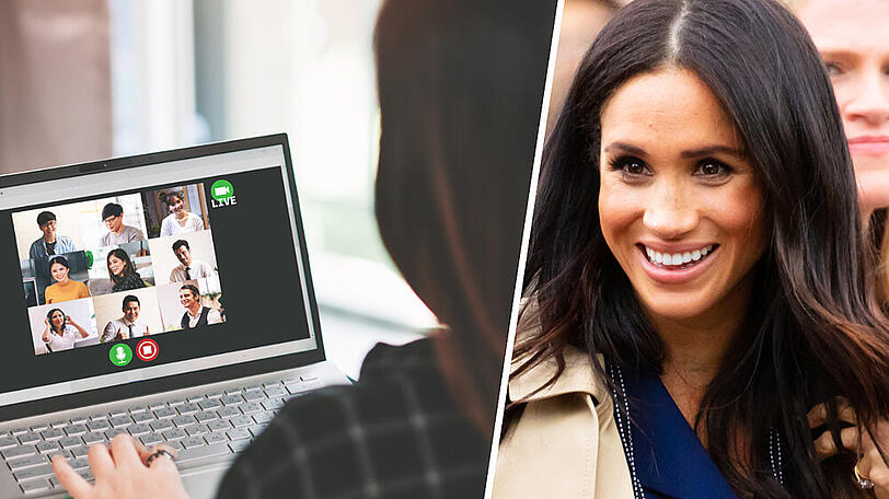 Strahlen wie Herzogin Meghan: Bei Videokonferenzen kommt es auf das richtige Make-up an
