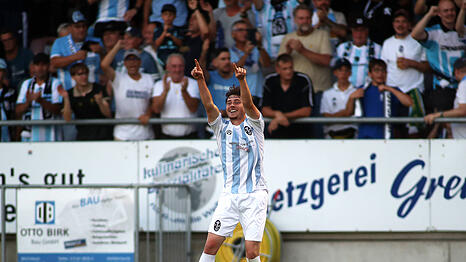 Lance Fiedler erzielte beim 2:0 gegen Memmingen sein erstes Regionalliga-Tor f&uuml;r 1860.