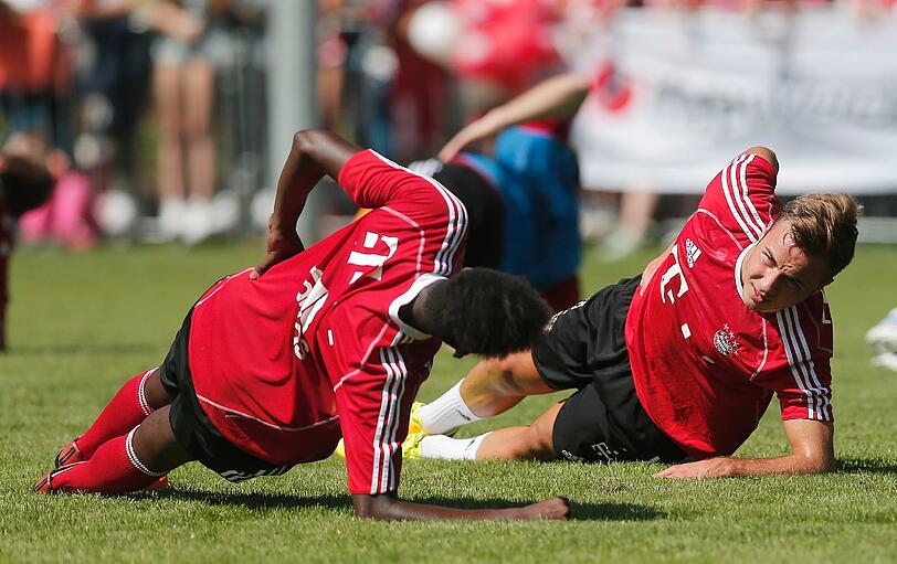 Die Bayern bereiten sich auf das Spiel gegen den 1. FC Nürnberg vor. Hier gibt's die Bilder vom Mittwochstraining.
