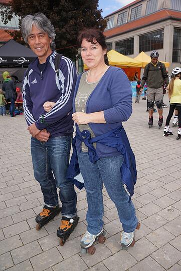 Sportlich: Der Saison-Auftakt der AOK-Blade-Night.