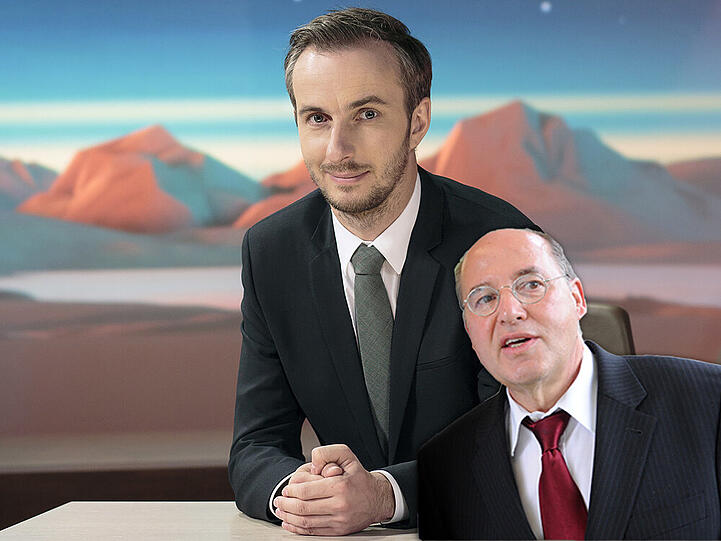 Mit Linke-Politiker Gregor Gysi diskutierte Jan Böhmermann über Merkel, Erdogan - und "Schwiegertochter gesucht".