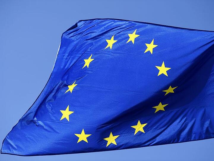 Die Flagge der Europäischen Union.