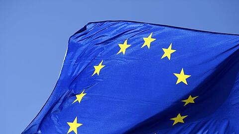 Die Flagge der Europäischen Union.