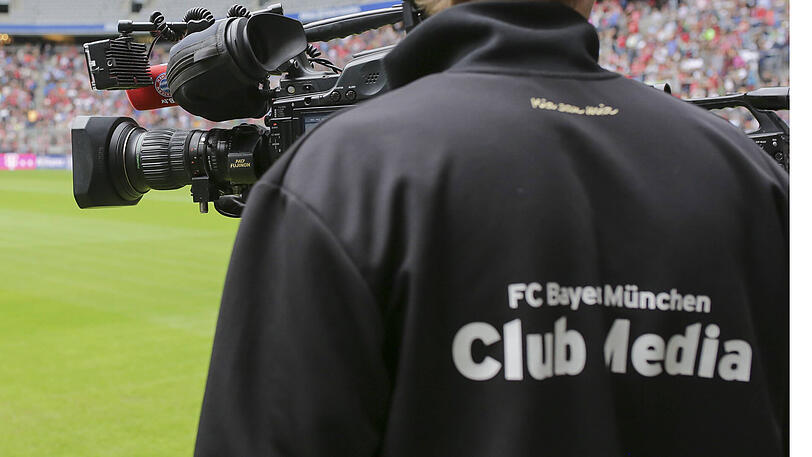 Eine Kamera von fcb.tv in der Allianz Arena. Den Online-Sender gibt es schon seit einigen Jahren.