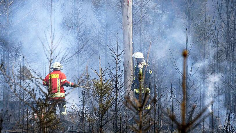 Nach einer Dreiviertelstunde hatten die Retter das Feuer in den Griff bekommen.