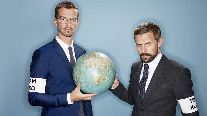 Joko Winterscheidt (l.) und Klaas Heufer-Umlauf schicken wieder Teams in "Das Duell um die Welt"