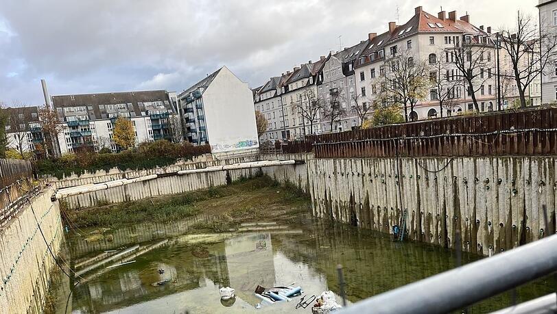 Das Sendlinger Loch im Januar.