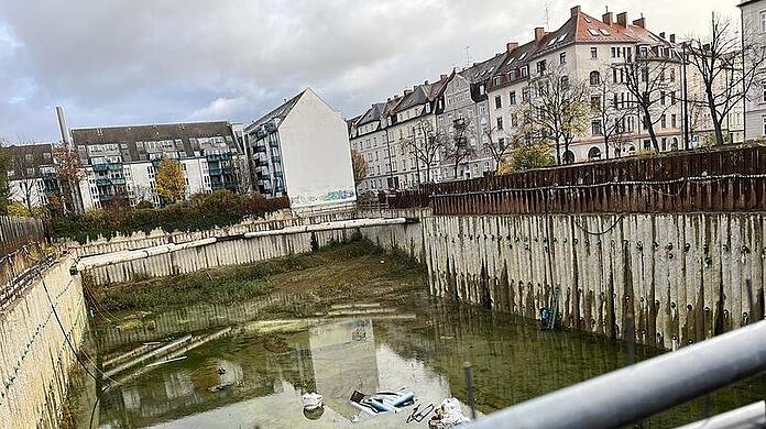 Das Sendlinger Loch im Januar.