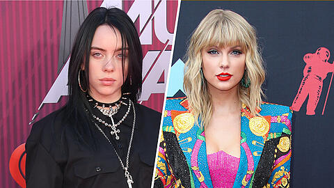 Billie Eilish und Taylor Swift jubelten bei den VMAs 2019 - wenn auch nicht am selben Ort