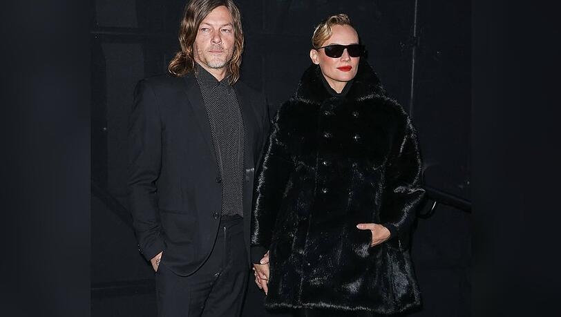Hand in Hand bei der Pariser Fashion Week: Norman Reedus und Diane Kruger.