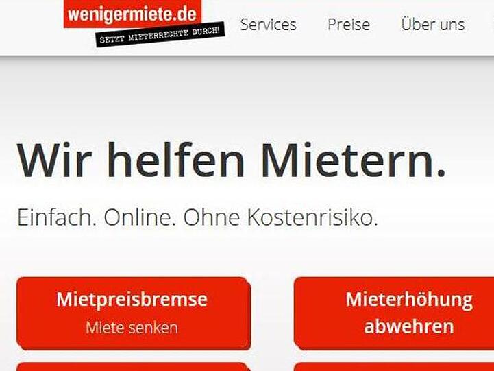 Können Mieter im Streit mit ihren Vermietern weiter auf Internet-Dienstleister wie "Wenigermiete.de" zurückgreifen?.
