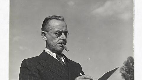 Thomas Mann 1941 im amerikanischen Exil in Pacific Palisades.