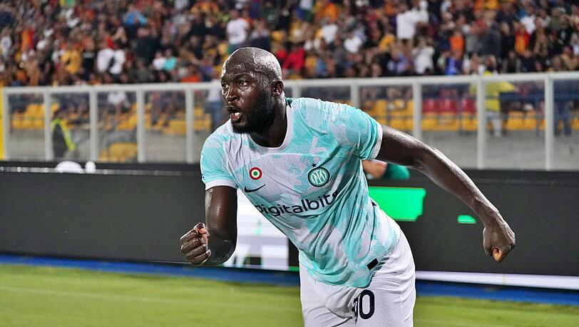 Romelu Lukaku von Inter Mailand jubelt.