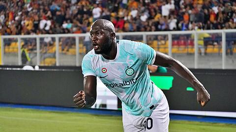 Romelu Lukaku von Inter Mailand jubelt.