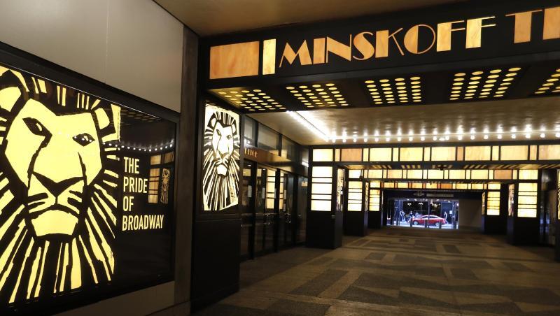 Geschlossen: das Minskoff Theatre, in dem das Musical "The Lion King" läuft. Geschlossen: das Minskoff Theatre, in dem das Musical "The Lion King" läuft.
