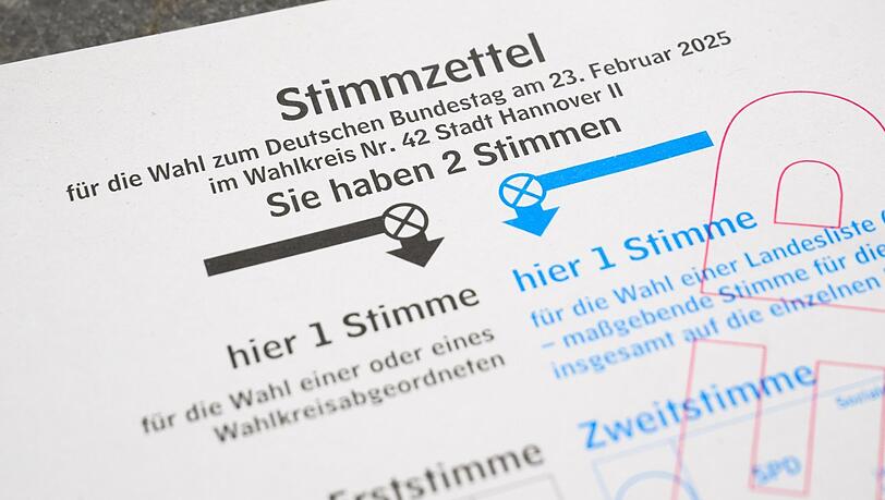 Ein Stimmzettel. Nur gut drei Viertel der Deutschen gehen überhaupt wählen.