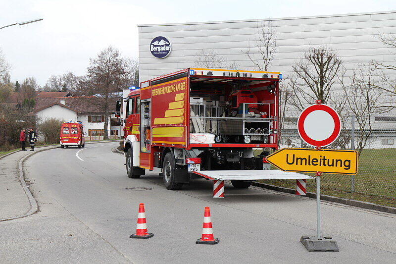 Die Straße musste gesperrt werden.