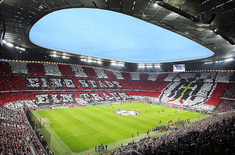 "Eine Stadt, ein Traum": Die Bayern-Fans bestachen mit einer großen Choreografie.