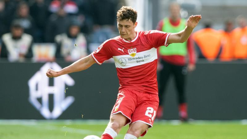 Fußballspieler Benjamin Pavard in Aktion. Foto: Soeren Stache/Archivbild Fußballspieler Benjamin Pavard in Aktion. Foto: Soeren Stache/Archivbild