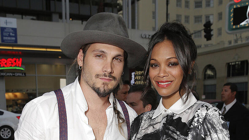 Zoe Saldana mit ihrem Ehemann Marco Perego in Los Angeles Zoe Saldana mit ihrem Ehemann Marco Perego in Los Angeles
