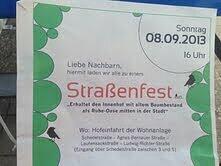Deshalb laden die Anwohner am Sonntag, 8. September, zum Straßenfest.