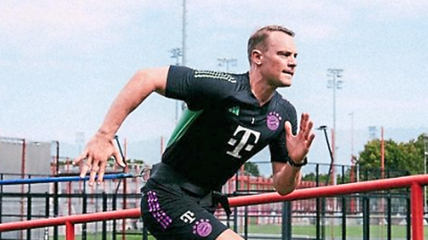 Sprinttraining: Manuel Neuer.