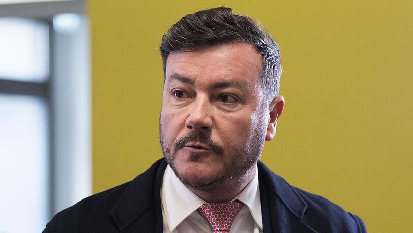 Rene Benko trifft zur Verhandung ein. Rene Benko trifft zur Verhandung ein.