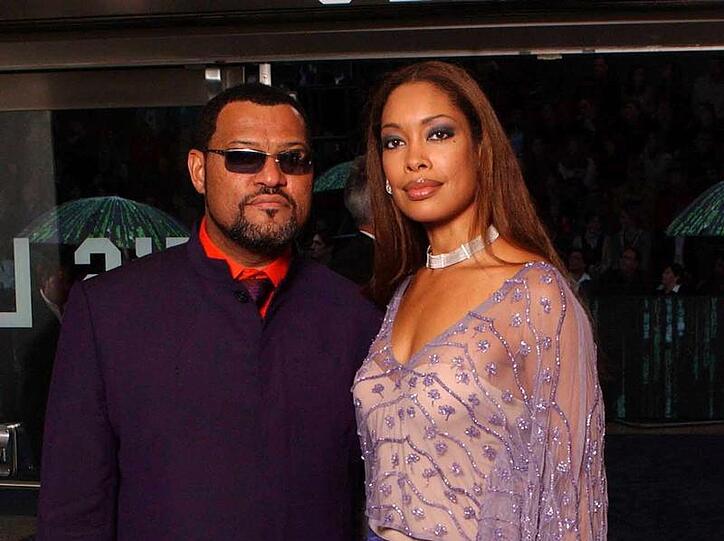 Lawrence Fishburne mit seiner Frau Gina Torres