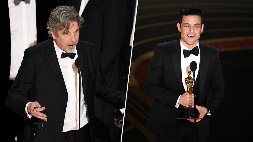 "Green Book"-Regisseur Peter Farrelly (l.) und Rami Malek gewannen den Oscar für den besten Film, bzw. den besten Hauptdarsteller.