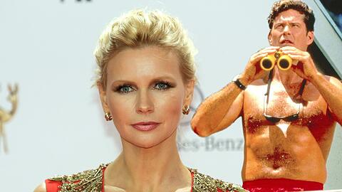 David Hasselhoff wollte mit Veronica Ferres am "Baywatch"-Set ein Glas Wasser trinken...