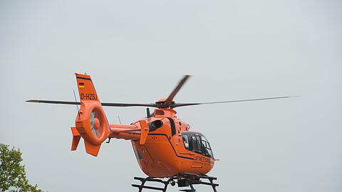 Auch ein Rettungshubschrauber war im Einsatz. (Symbolbild)