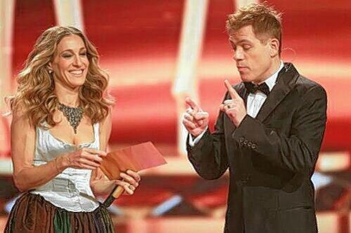 Amerikanisch-bajuwarischer Dialog: Sarah Jessica Parker und Michael Mittermeier.