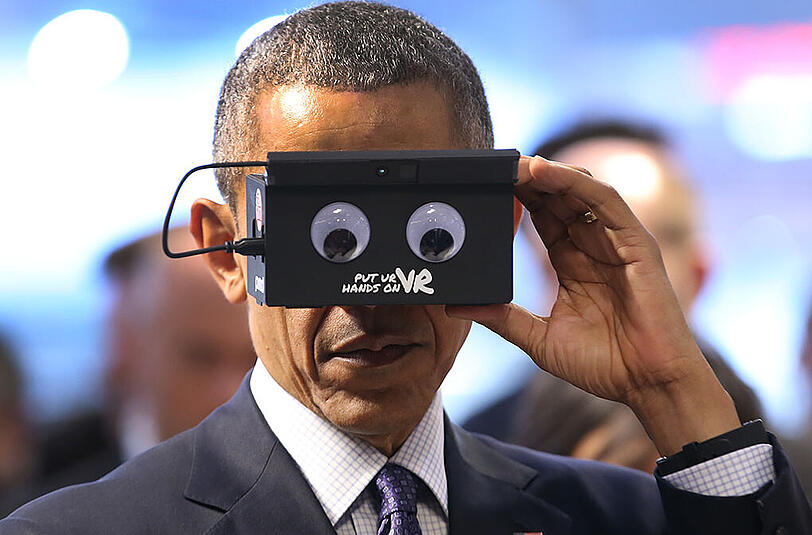 Bundeskanzlerin Angela Merkel und US-Präsident Barack Obama waren am Montag zu Besuch auf der Hannover Messe. Die Bilder.