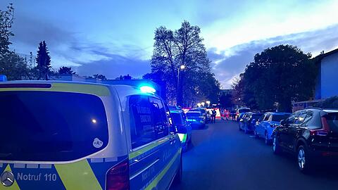 Die Polizei war mit einem Großaufgebot im Einsatz.