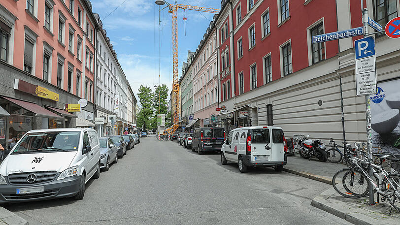 Blick in die Reichenbachstraße.