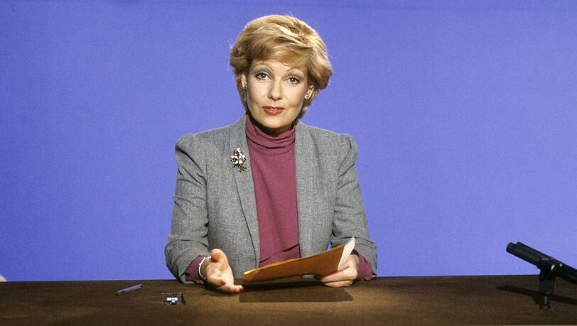 Dagmar Berghoff im Januar 1984 als Nachrichtensprecherin bei der "Tagesschau". Dagmar Berghoff im Januar 1984 als Nachrichtensprecherin bei der "Tagesschau".